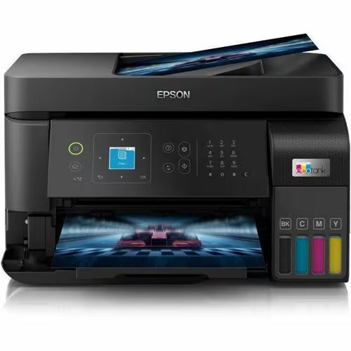 Impresora de inyección de tinta multifunción Epson L5590 Con cable e inalámbrico EcoTank - Color - Copiadora/Fax/Impresora/Escáner - 33 ppm Mono/20 ppm de impresión en color - 4800 x 1200 dpi Impresión - Dúplex impresión Automático - Color De