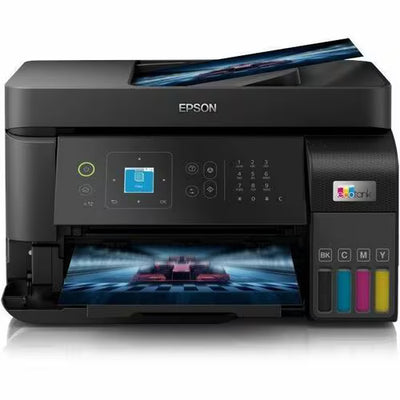 Impresora de inyección de tinta multifunción Epson L5590 Con cable e inalámbrico EcoTank - Color - Copiadora/Fax/Impresora/Escáner - 33 ppm Mono/20 ppm de impresión en color - 4800 x 1200 dpi Impresión - Dúplex impresión Automático - Color De