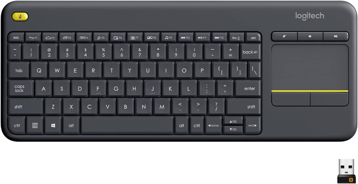 TECLADO LOGITECH K400 PLUS TOUC INALAMBRICO UNIFYING WIN7/WIN8