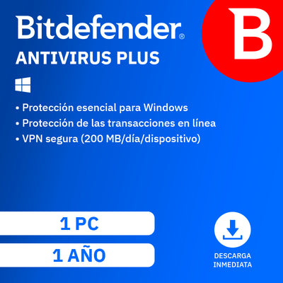 Bitdefender Antivirus Plus 1 AÑO