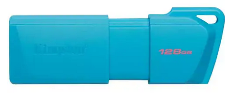 USB 3.2 MEMORIA KINGSTON 128GB EXT || DT EXODIA M AQUA-AZUL NEON