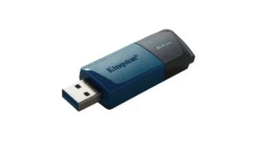 MEMORIA USB KINGSTON 64GB DTXM EXODIA TAPA DESLIZABLE NEGRA