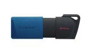 MEMORIA USB KINGSTON 64GB DTXM EXODIA TAPA DESLIZABLE NEGRA