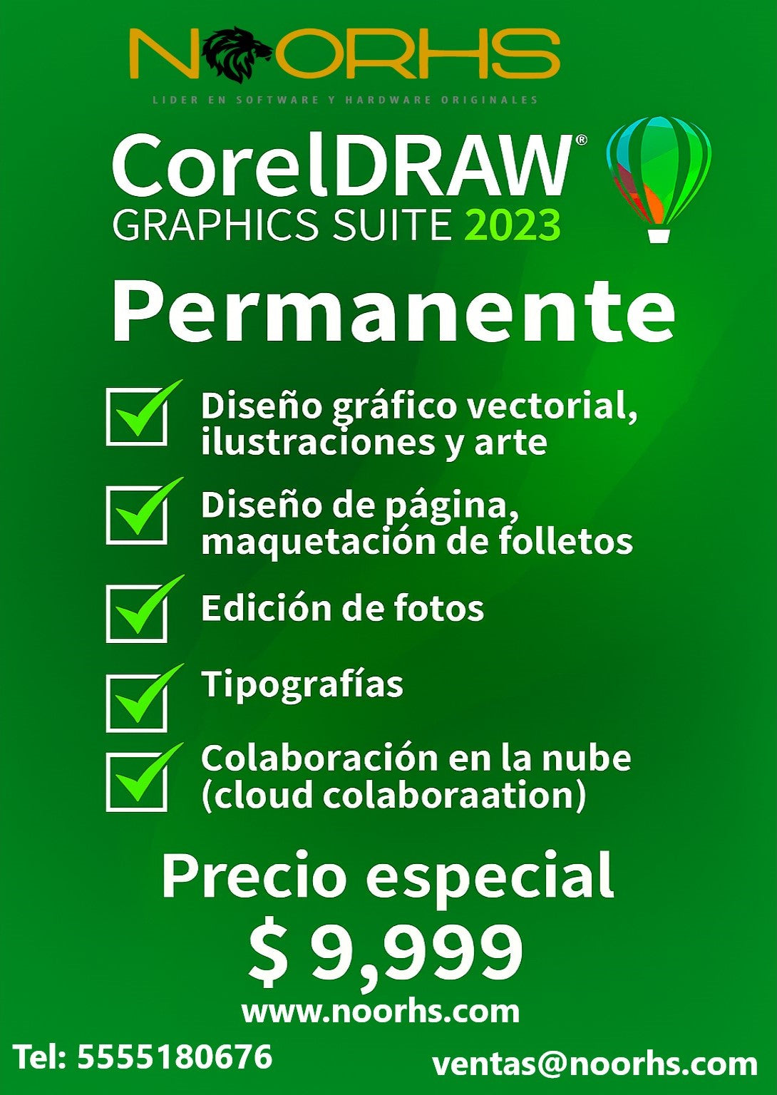 Corel DRAW Graphics Suite 2023 - Licencia - Electrónico/a - PC, Mac