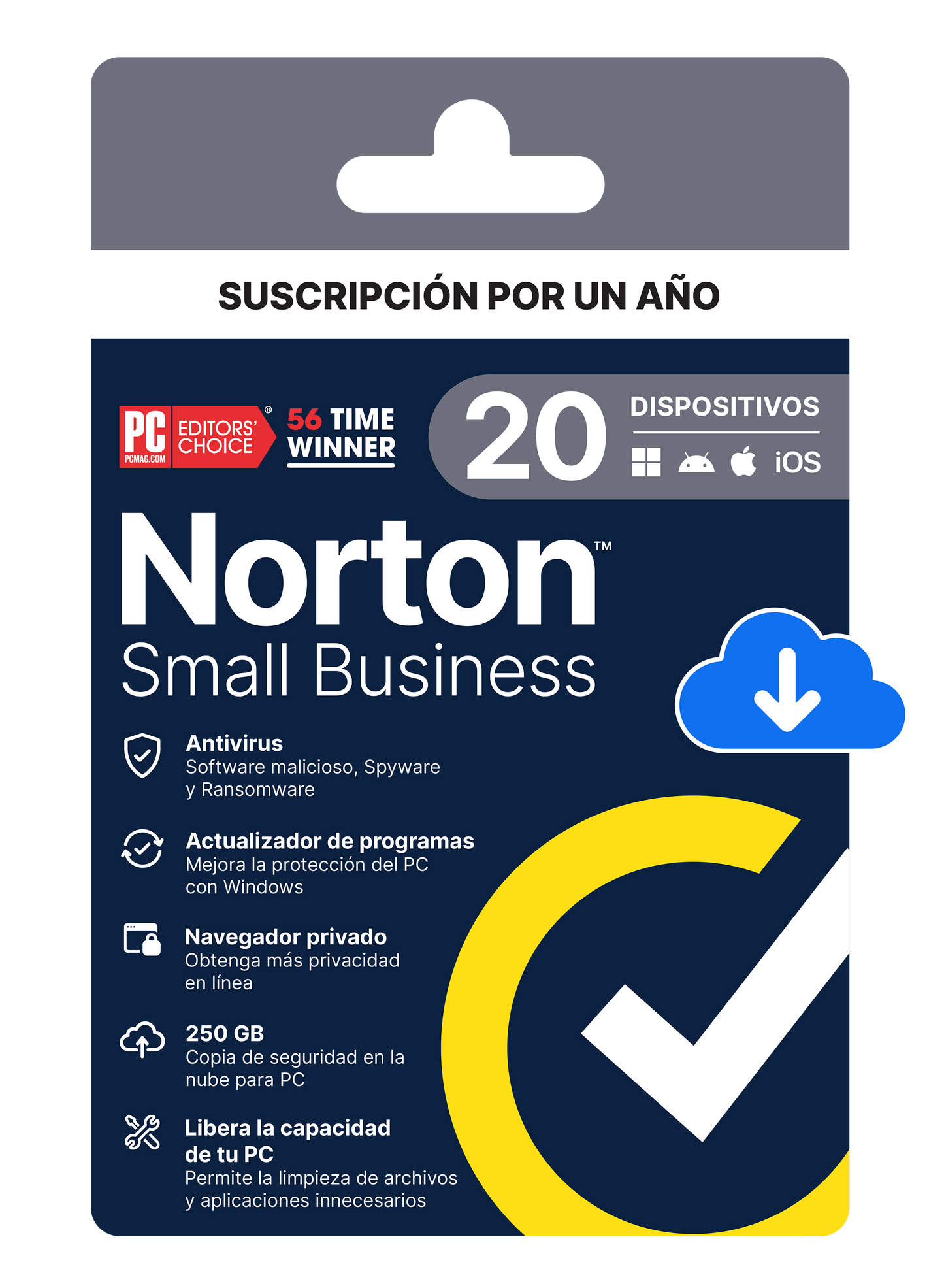NORTON SMALL BUSINESS ND 1AÑO 2.0 250GB KOD ESD