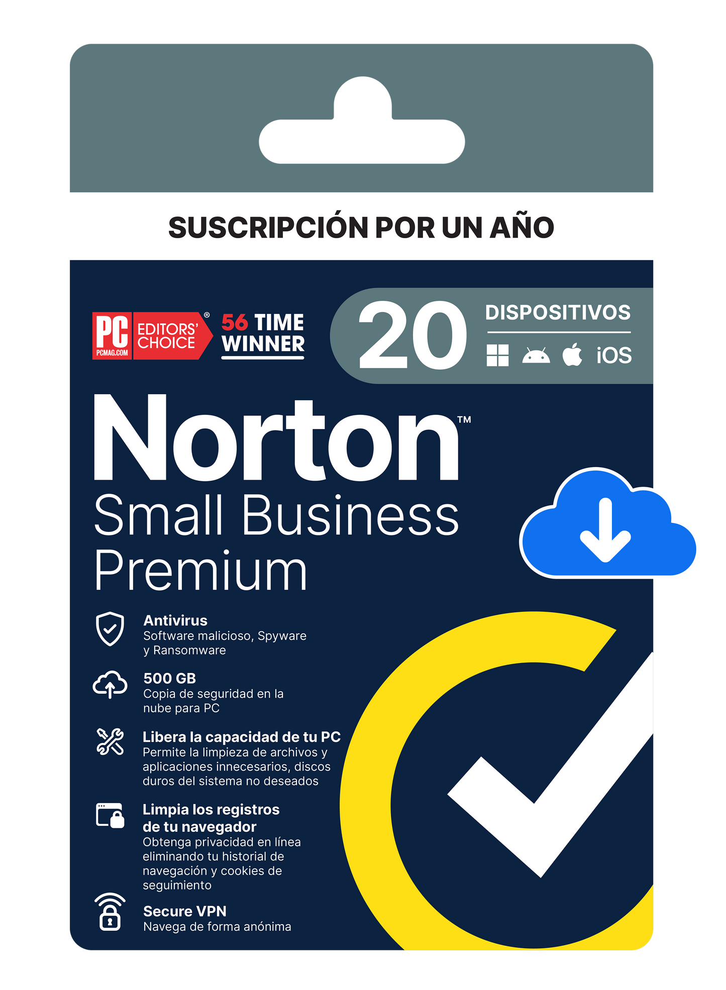 NORTON SMALL BUSINESS PREMIUM ND 2.0 500GB LA 1 USER 10 DEVICE 12MO ESD