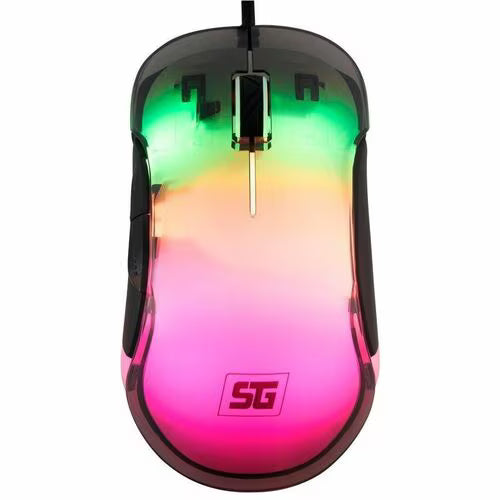 Ratón de juego Vorago MO-505 - USB - Óptico - Negro - Cable - 12800 dpi