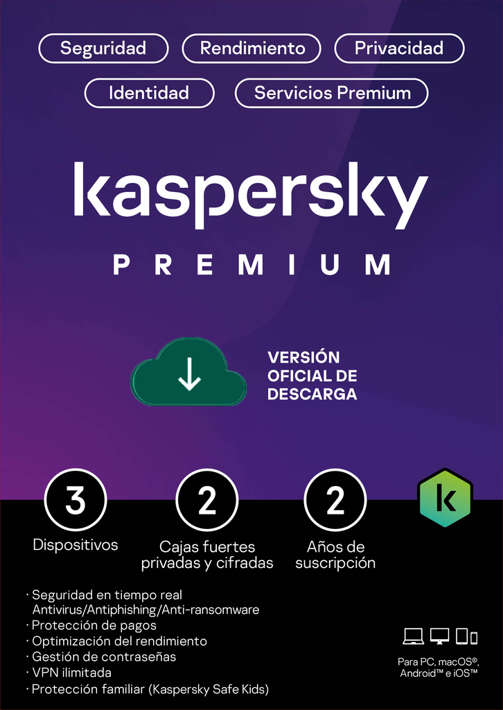 Kaspersky PREMIUM  + CUSTOMER SUPPORT