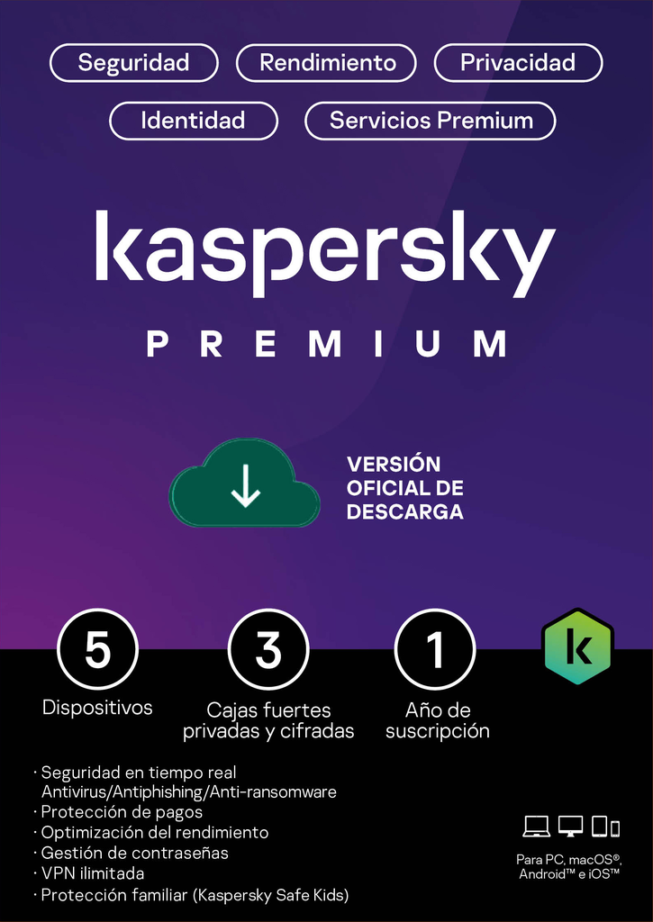 Kaspersky PREMIUM  + CUSTOMER SUPPORT