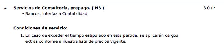 Servicio asesoría o capacitación o instalación