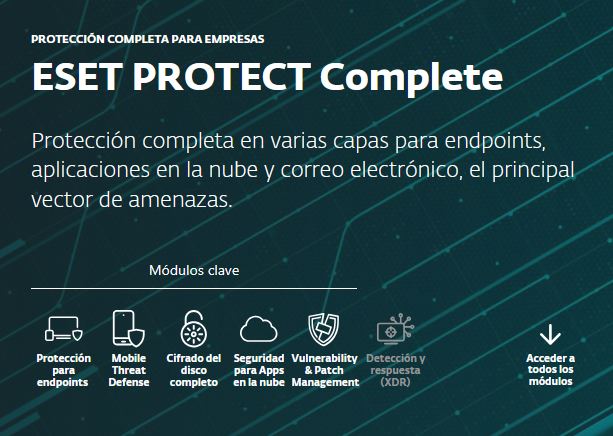 ESET PROTECT complete *compra mínima 11- máximo 25