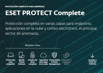 ESET PROTECT complete *compra mínima 11- máximo 25