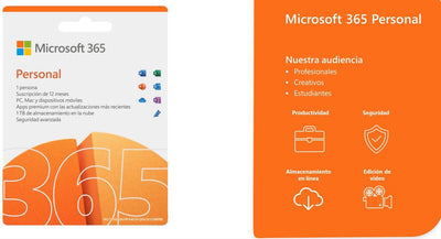 Microsoft 365 Personal 1 año  1 persona ESD