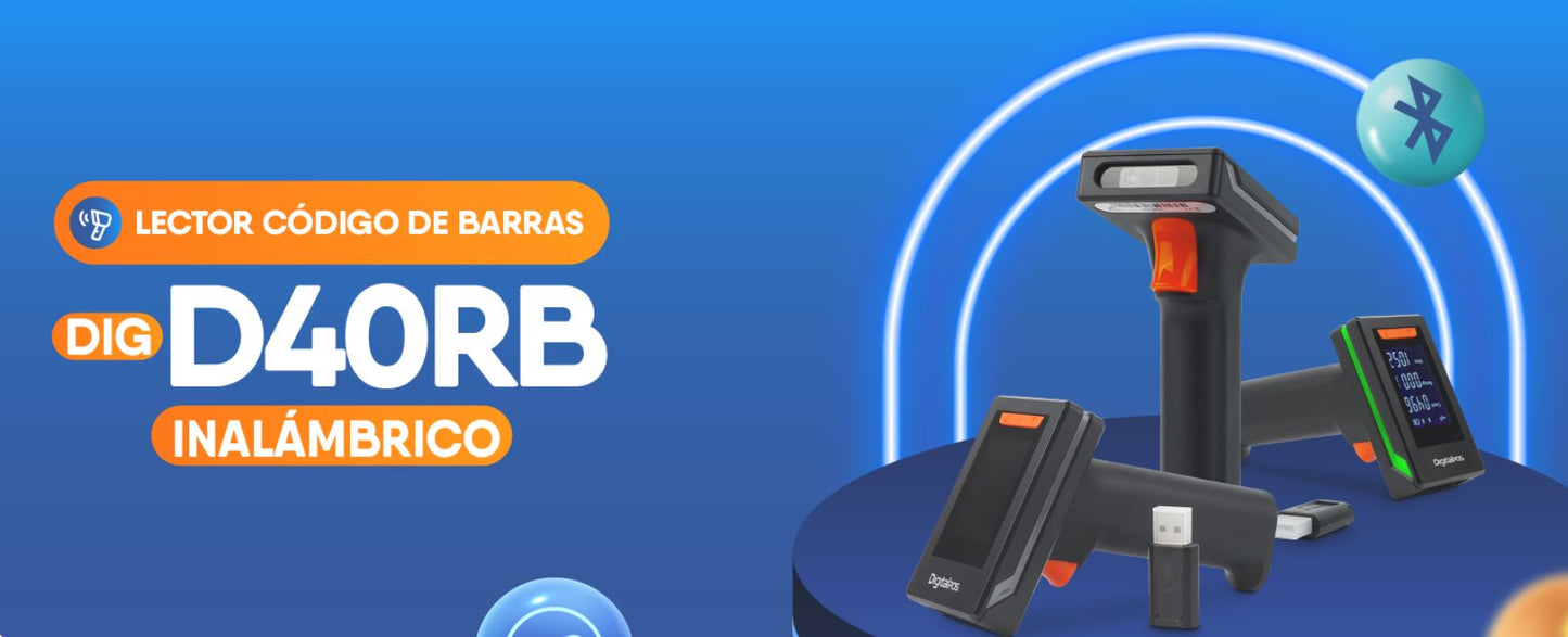 LECTOR CODIGO DE BARRAS DIGD40RB (2D / INH / BT)
