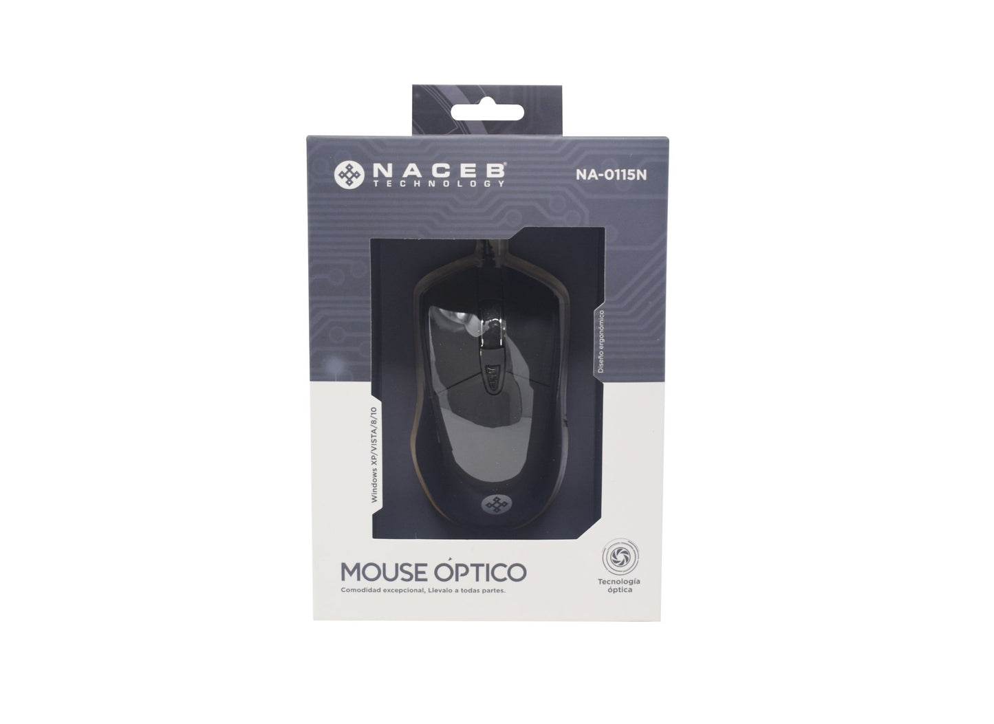 MOUSE NACEB ALAMBRICO MODELO NA-0115N