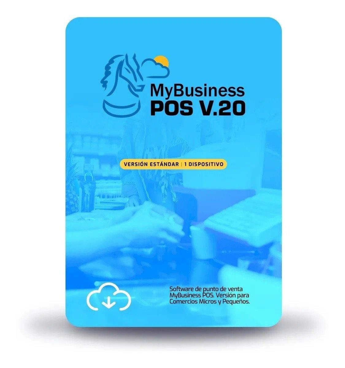 MYBUSINESS POS V. 20 Estándar 1 dispositivo licencia permanente + Antivirus de obsequio - NOORHS Latinoamérica