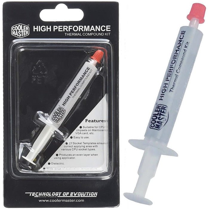 PASTA TERMICA COOLER MASTER RPD GREASE HGH PERFORMANCE 2.37GR - NOORHS Latinoamérica, S.A. de C.V.