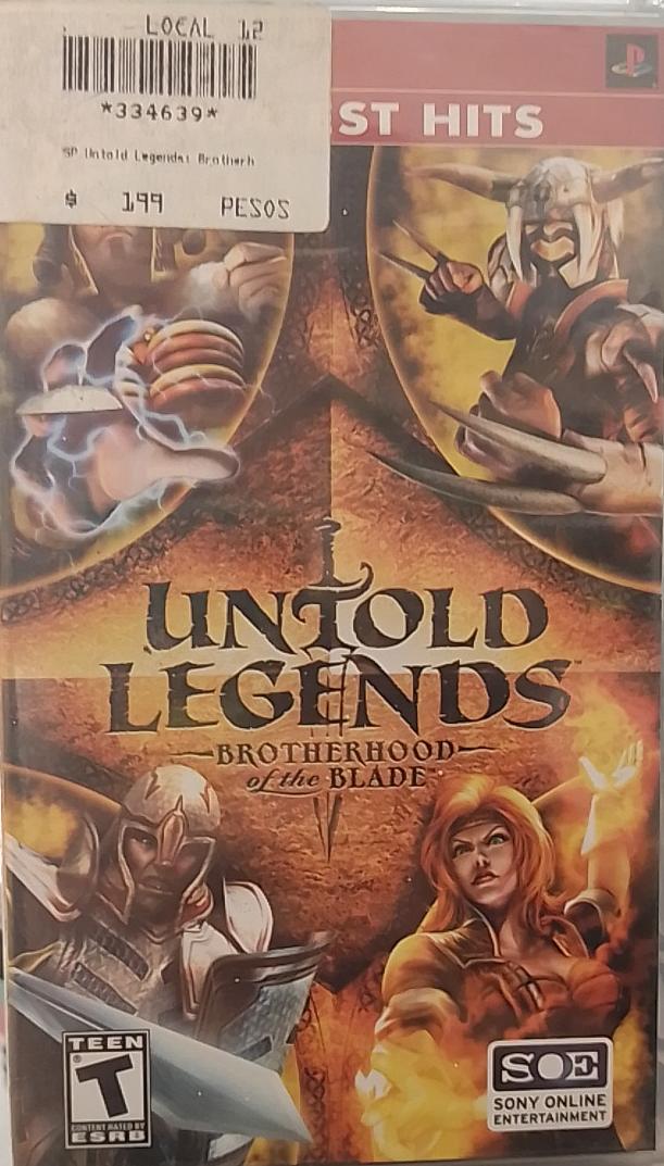PSP UNTOLD LEGENDS - NOORHS Latinoamérica, S.A. de C.V.