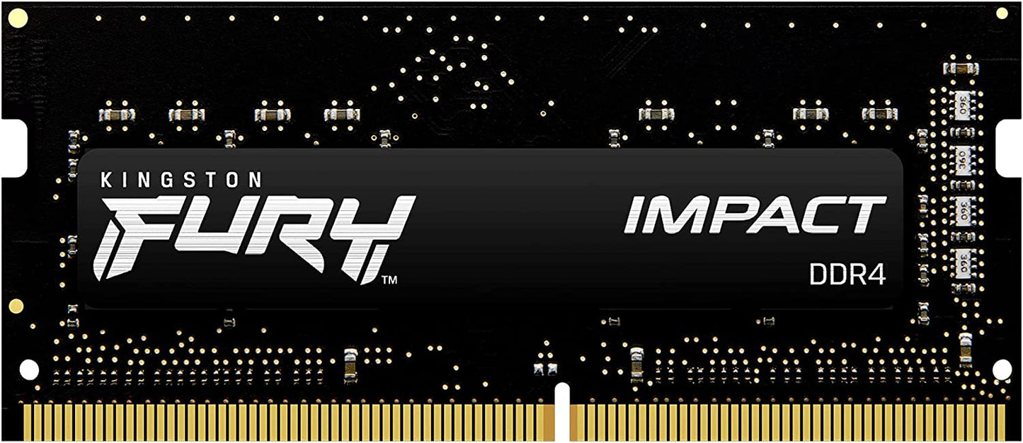 RAM KINGSTON FURY IMPACT SODDR4 LAP 16GB 3200 NEGRO KF432S20IB/16 - NOORHS Latinoamérica, S.A. de C.V.