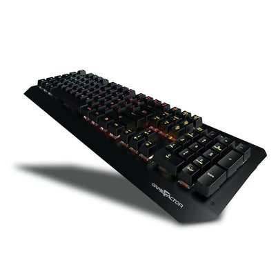 Teclado Gamer Game Factor KBG601 RGB, Mecánico, Switch Óptico, Alámbrico, Negro (Español) - NOORHS Latinoamérica, S.A. de C.V.