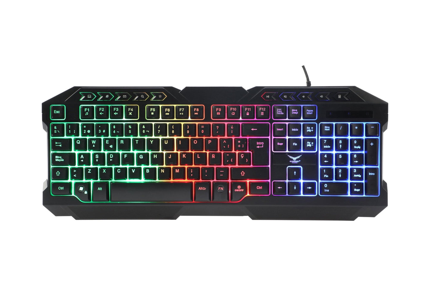 TECLADO GAMER RETROILUMINADO NACEB MULTIMEDIA ANTI-GHOSTING ESP NA-0912 - NOORHS Latinoamérica, S.A. de C.V.