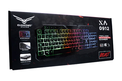 TECLADO GAMER RETROILUMINADO NACEB MULTIMEDIA ANTI-GHOSTING ESP NA-0912 - NOORHS Latinoamérica, S.A. de C.V.