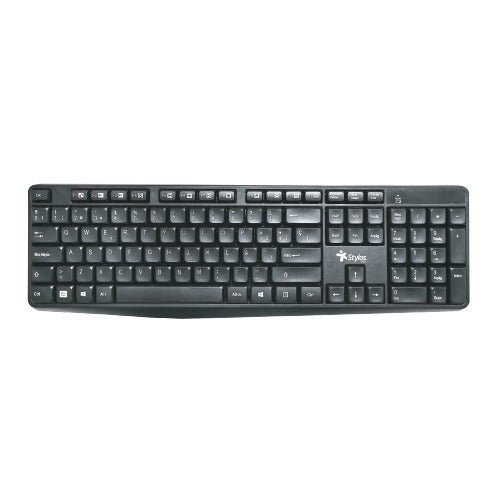 Xzeal Gaming Teclado Stylos - Inalámbrico Conectividad - Español - Negro - RF - 105 Tecla - Windows, PC Menos - NOORHS Latinoamérica, S.A. de C.V.