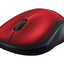 Logitech M185 Rojo Inalambrico. Pila Optico 3 botones win/mac/lin