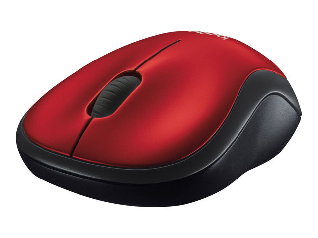 Logitech M185 Rojo Inalambrico. Pila Optico 3 botones win/mac/lin