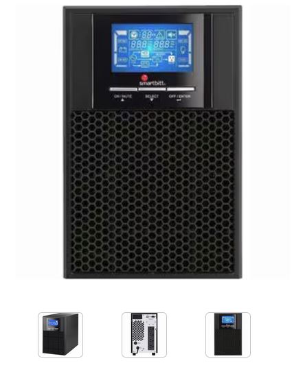 SMARTBITT UPS SBOL2KT-1 2KVA 1800 WATTS ONLINE TORRE SLOT SNMP L