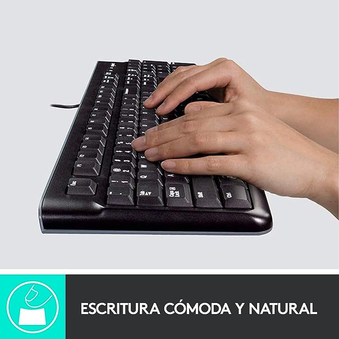 TECLADO/MOUSE LOGITECH MK120 NEGRO USB PC