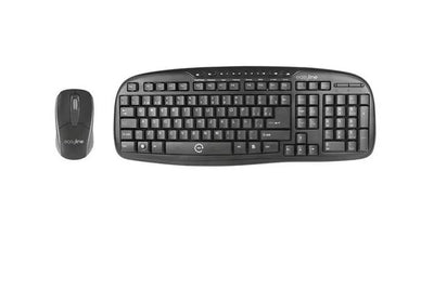 KIT TECLADO Y MOUSE EASY LINE EL-993391 CONEXION ALAMBRICO COLOR NEGRO