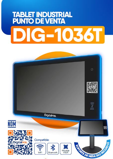 Tablet Industrial Punto de Venta DIG-1036T