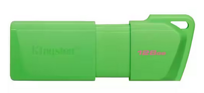 USB 3.2 MEMORIA KINGSTON 128GB DT EXODIAM CON TAPA MÓVIL VERDE NEON