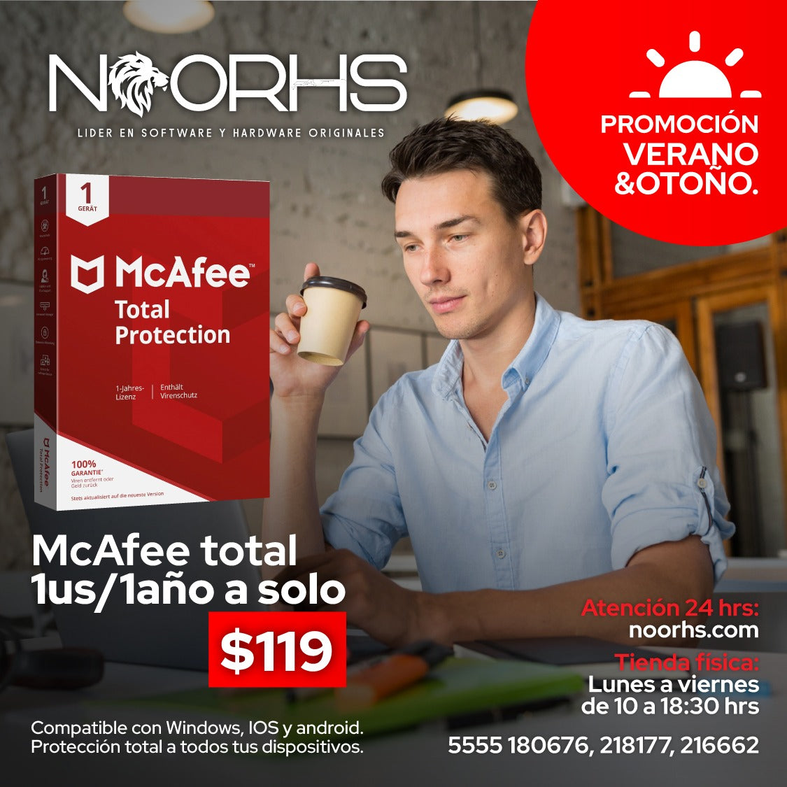 McAfee Total Protección 1año 1usuario
