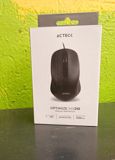 MOUSE ACTECK ALMBRICO OPTIMIZE ACCS MA210 1200 DPI 2 BOTONES