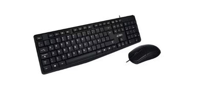 Kit Acteck 2 en 1 Alámbrico Creator MK210 / 1000 DPI / Teclado Clásico / Mouse / Essential Negro