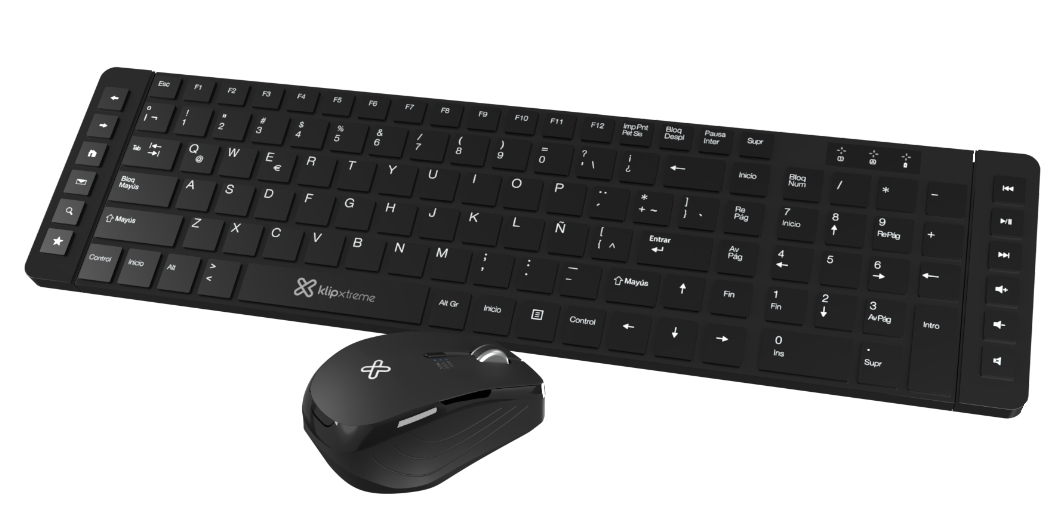 Klip Xtreme - Keyboard and mouse set - Spanish