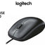 Mouse Logitech M100 - USB - Óptico - 3 Botón(es) - Negro - 1 - Cable - 1000 dpi - Rueda de desplazamiento - Simétrico