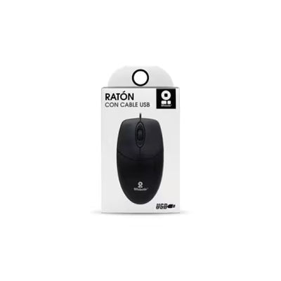 MOUSE OPTICO ALAMBRICO USB, "K1" 1200DPIS, BROBOTIX