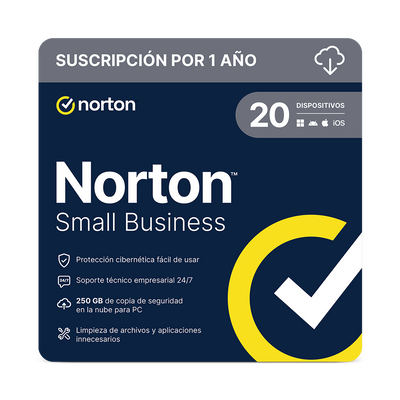 NORTON SMALL BUSINESS PREMIUM ND 2.0 500GB LA 1 USER 10 DEVICE 12MO ESD