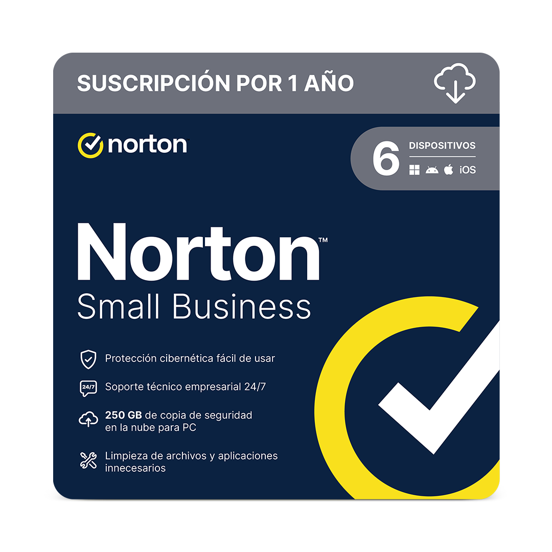 NORTON SMALL BUSINESS ND 1AÑO 2.0 250GB KOD ESD