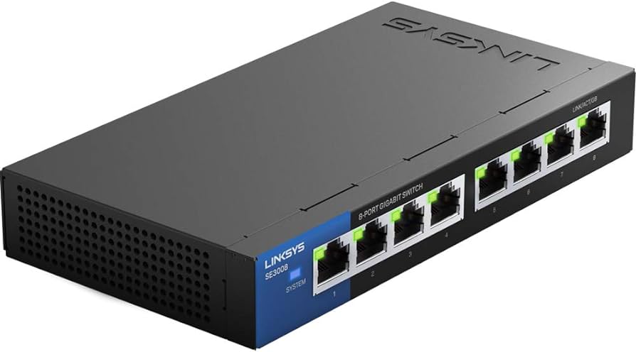 Linksys - Switch - SE3008 8 Puertos gigabit 1000MBPS