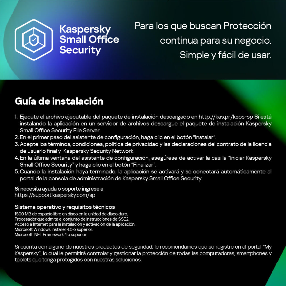Kaspersky Small Office Security  5 dispositivos