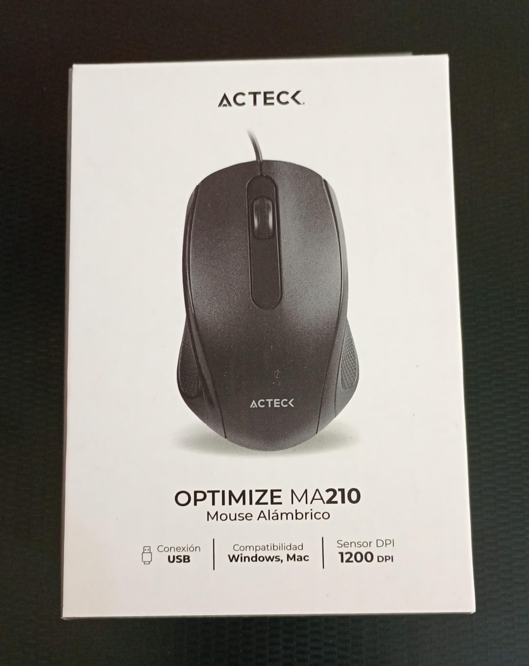 MOUSE ACTECK ALMBRICO OPTIMIZE ACCS MA210 1200 DPI 2 BOTONES