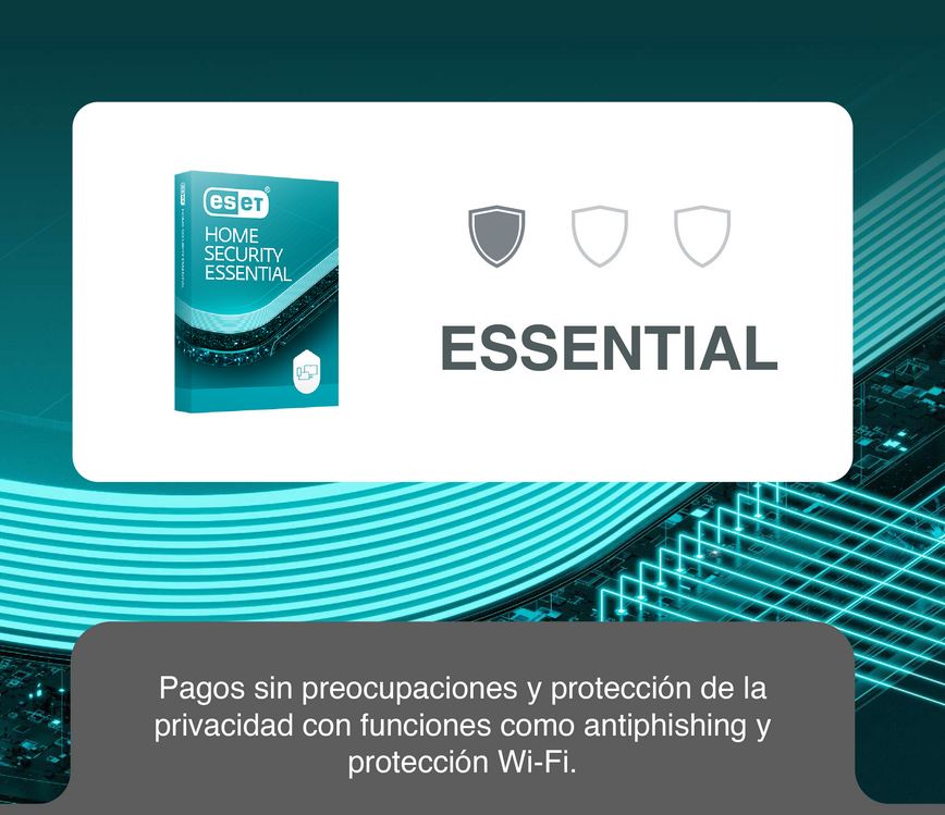 ESET HOME SECURITY Essential 3 Años Antivirus PROMOCION 1L/1USUARIO