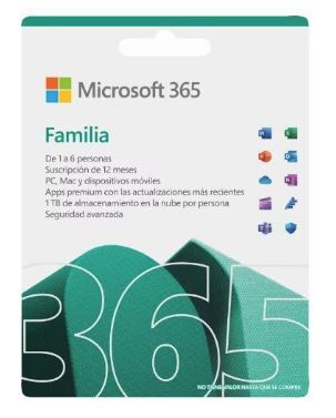 Microsoft 365 Family Licencia de suscripción (1 año)  hasta 6 personas