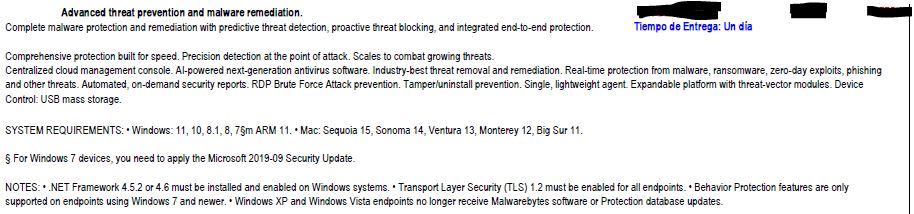 Malwarebytes ThreatDown Endpoint Protection 63 nodos