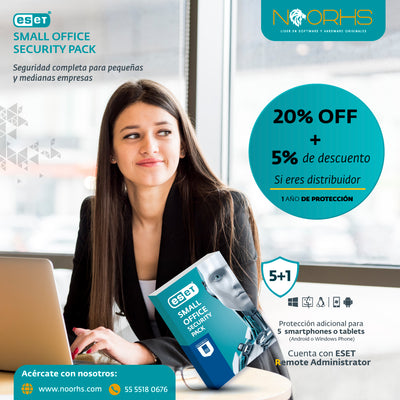 Eset small business security pack 1 servidor y 5 estaciones esd