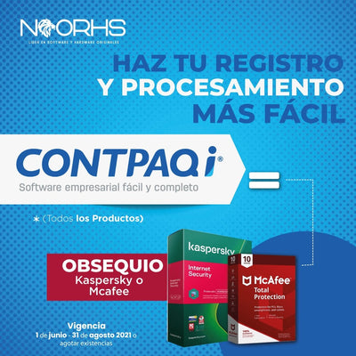 CONTPAQi Comercial licencia tradicional + McAfee Total Protection - NOORHS Latinoamérica, S.A. de C.V.